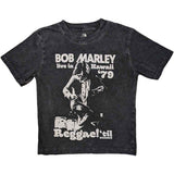 Bob Marley: Hawaii Snow Wash (Charcoal Grey) (Wash Collection) T-shirt – officielt merchandise