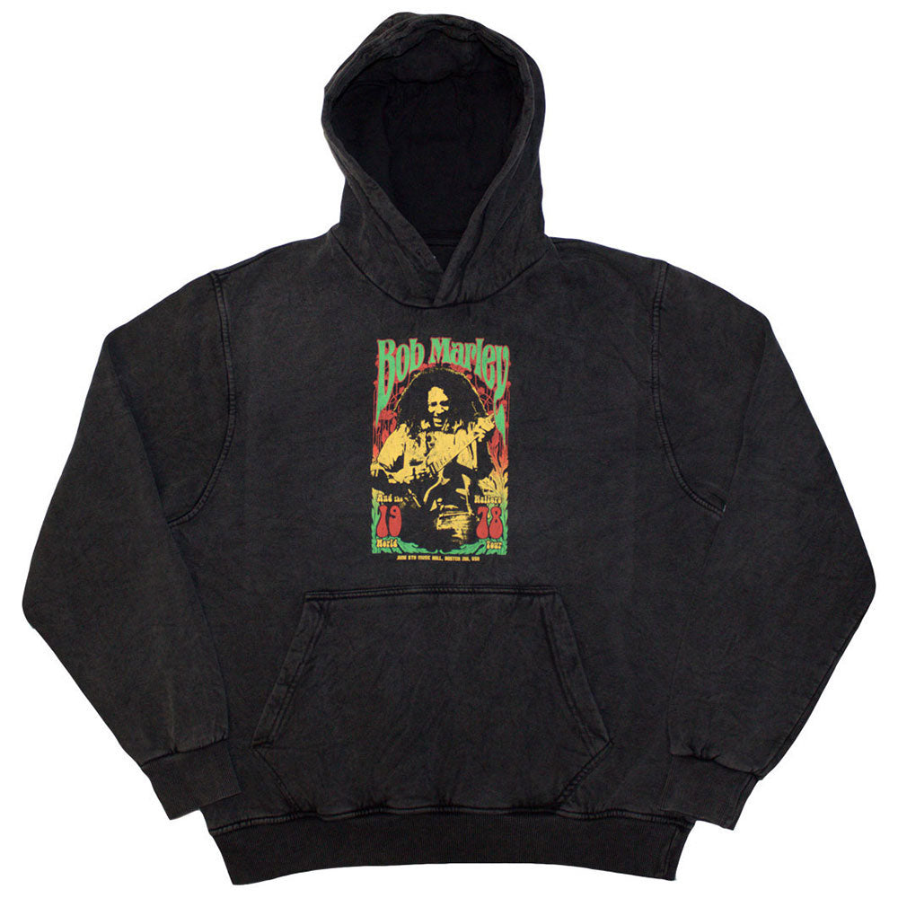 Bob Marley: 1978 Stone Wash Pullover Hoodie (Wash)