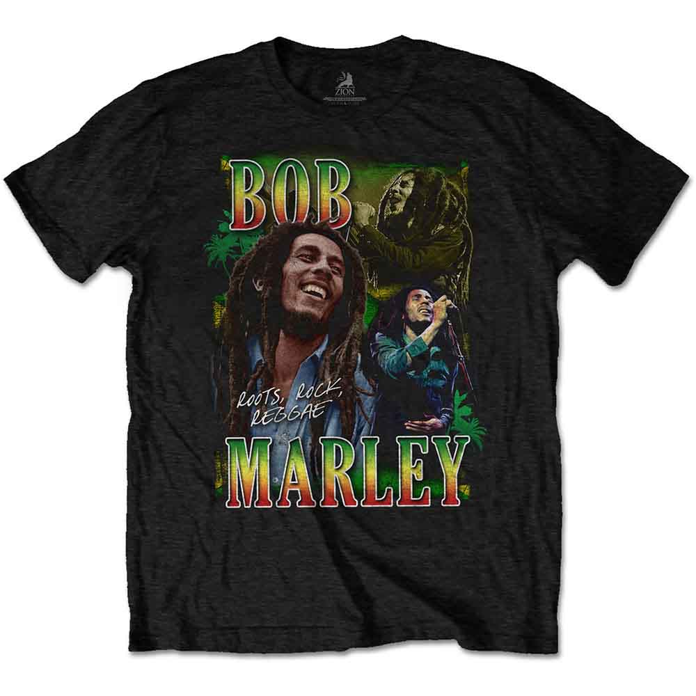 Bob Marley: Roots - Rock - Reggae Homage T-shirt – officielt merchandise