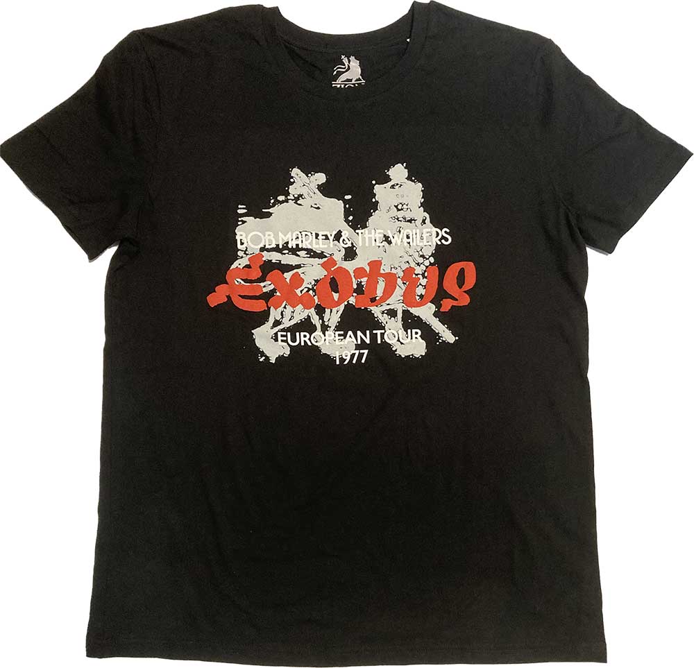 Bob Marley: Exodus European Tour '77 T-Shirt (Hi-Build)