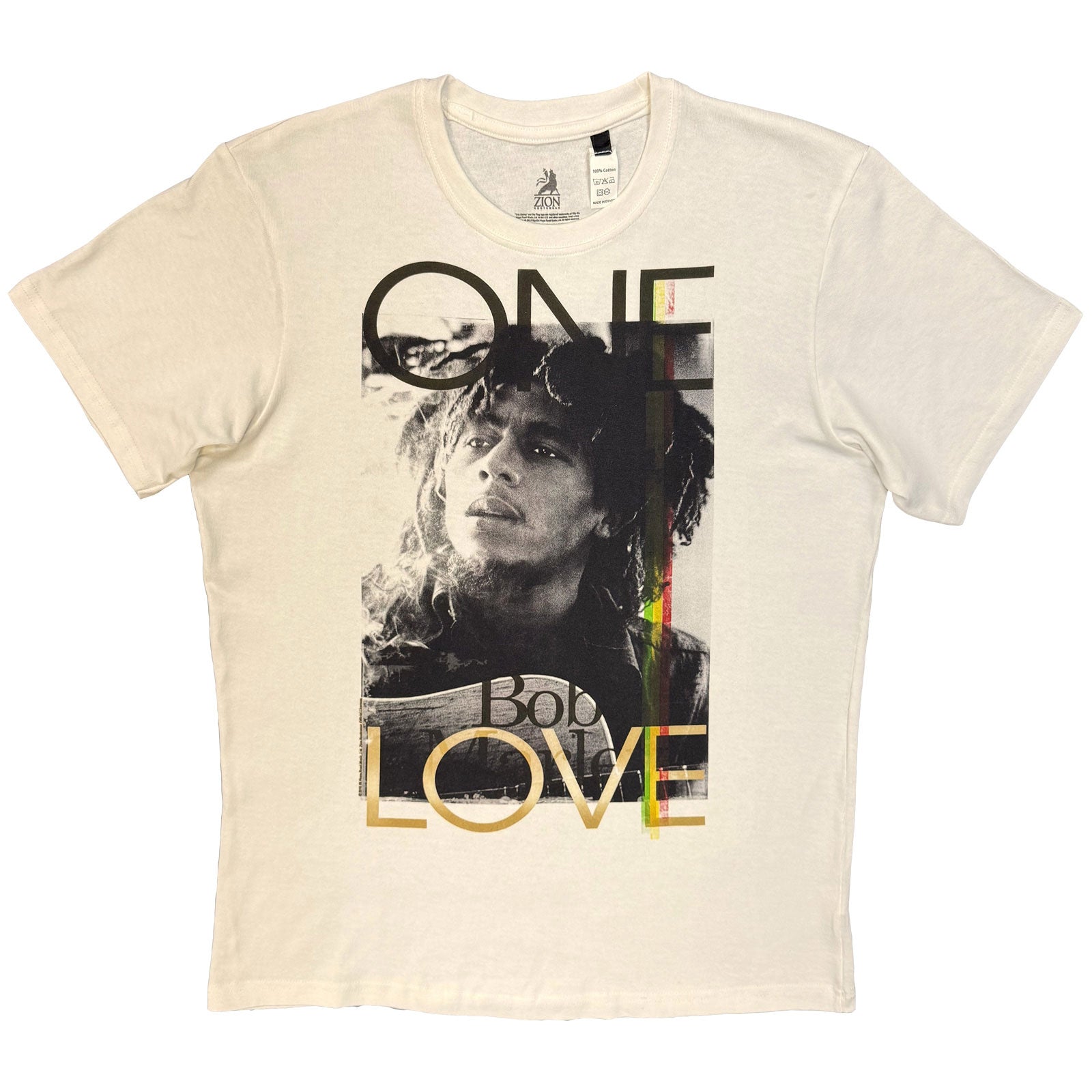 Bob Marley: One Love (Natural) T-shirt – officielt merchandise