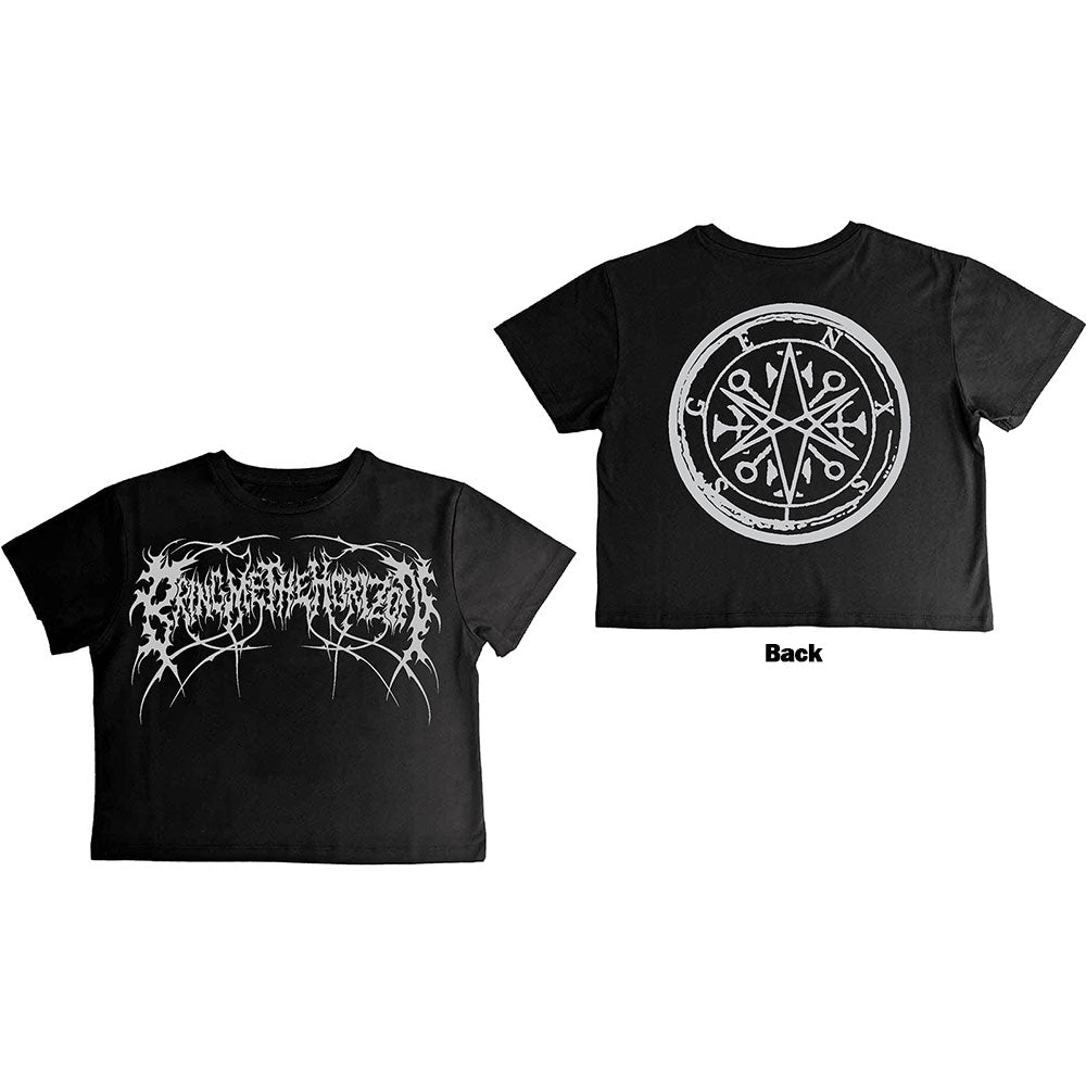 Bring Me The Horizon: Metal Logo Genxsis Crop Top (Kvinder) (Back Print)