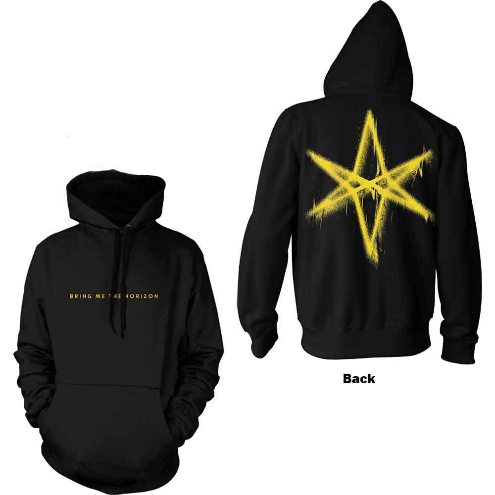 Bring Me The Horizon: Spray Hex Pullover Hoodie (Back Print)