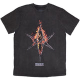 Bring Me The Horizon: Flame Hex & Text Logo T-Shirt (Wash)