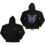 Bring Me The Horizon: Blue Crow Wings Zipped Hoodie (Back Print)