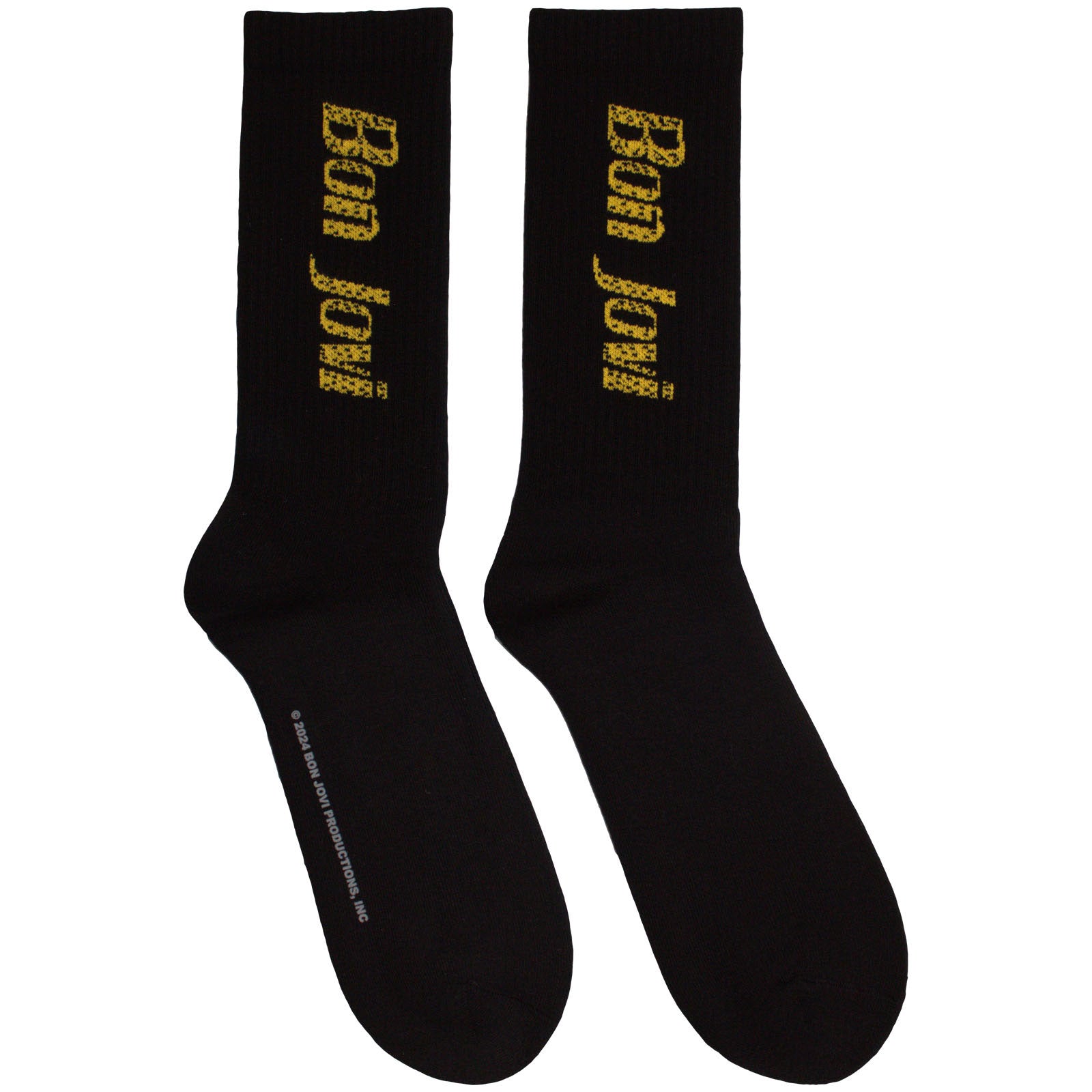 Bon Jovi: Yellow Logo Terry Socks