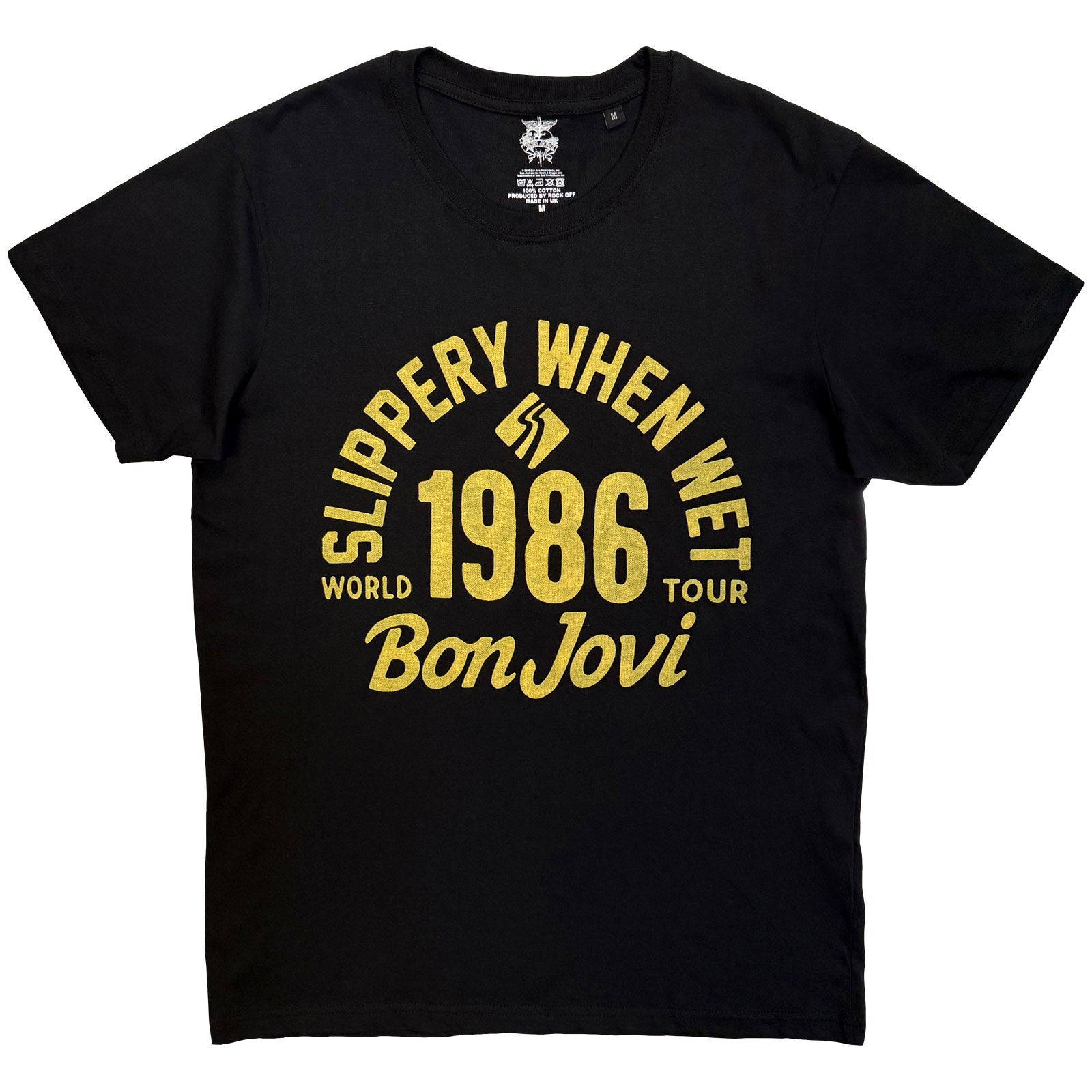 Bon Jovi: 1986 World Tour T-shirt – officielt merchandise