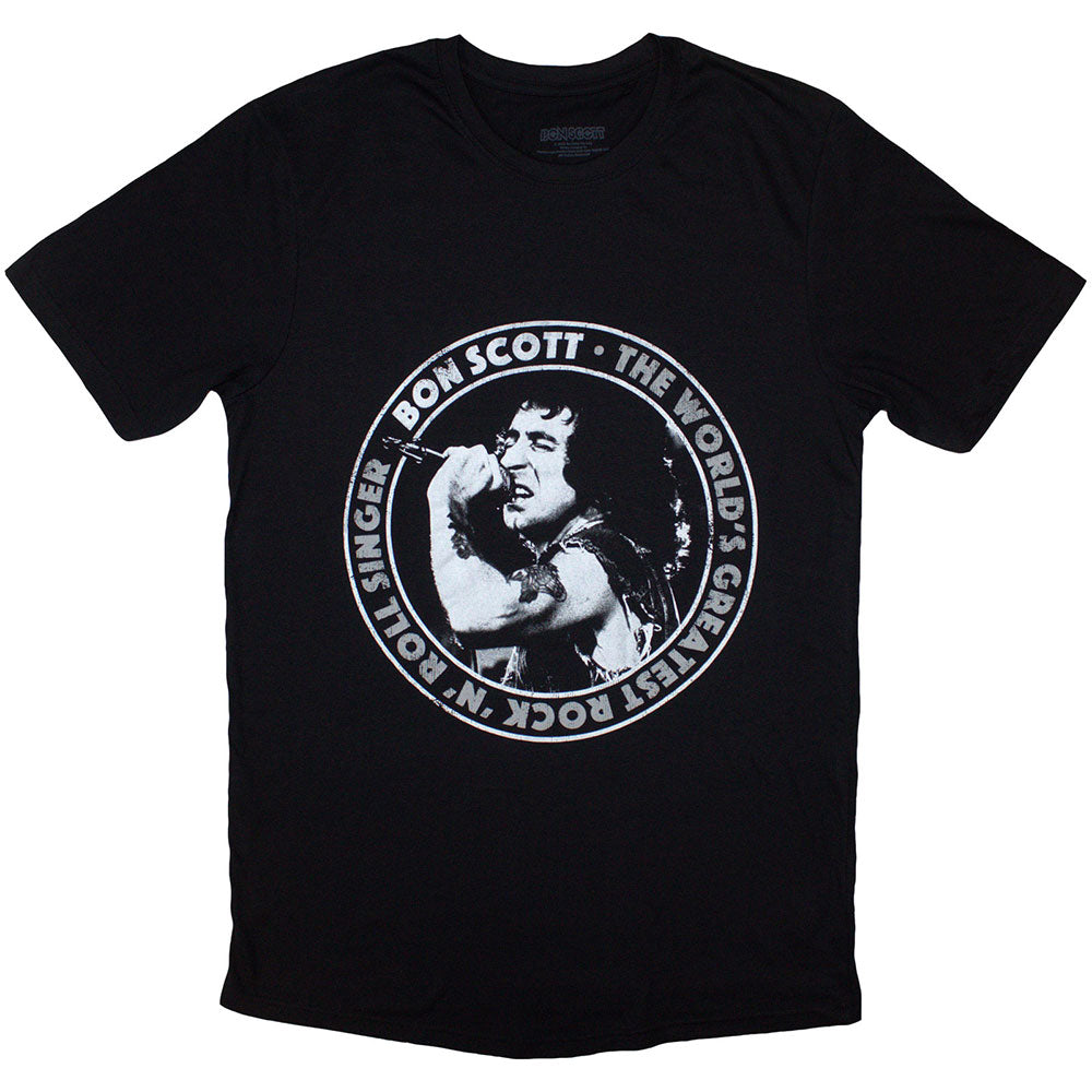Bon Scott: World's Greatest RnR Singer T-Shirt