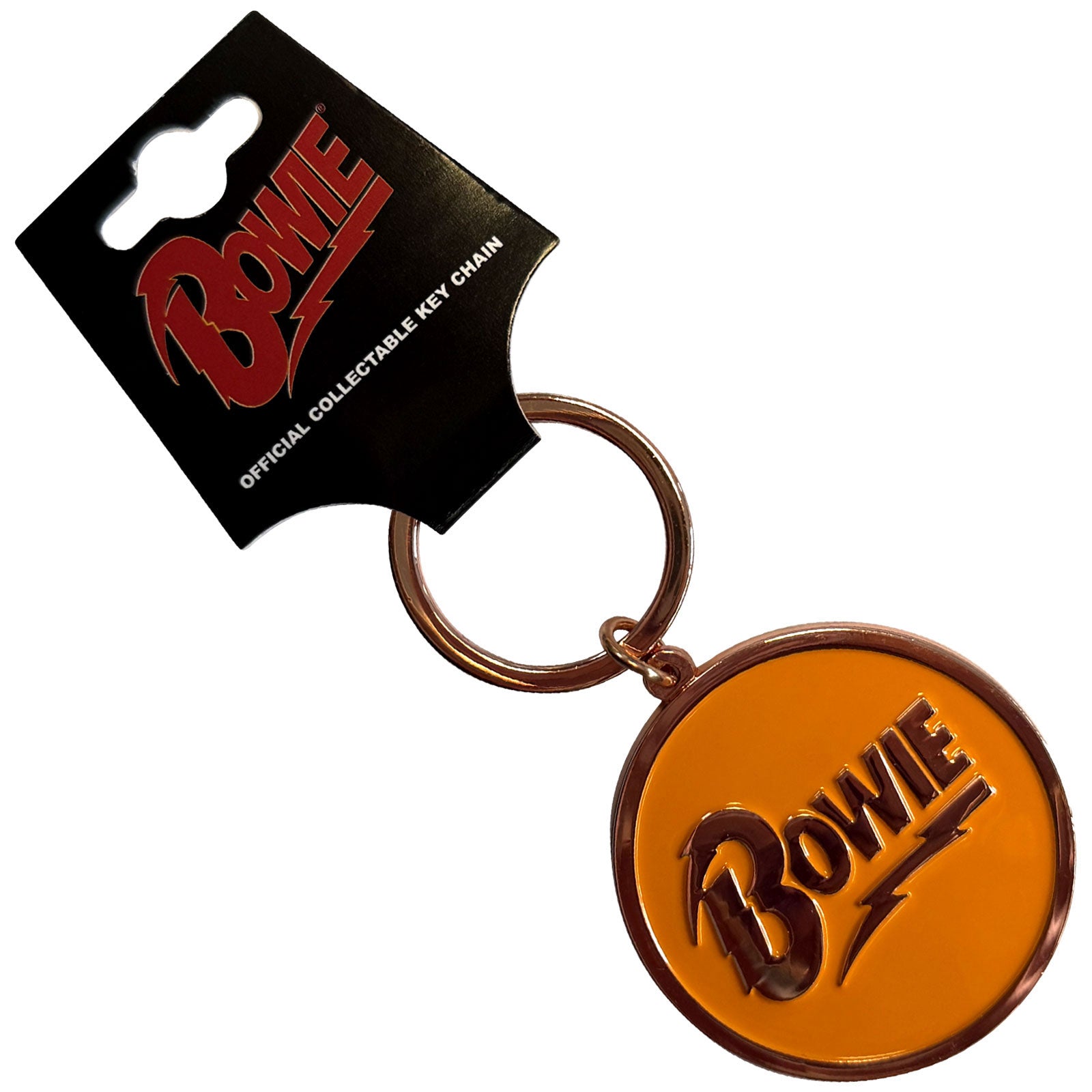David Bowie: Circle Logo Keychain