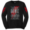 David Bowie: Hammersmith Odeon Long Sleeve T-Shirt (Sleeve Print)