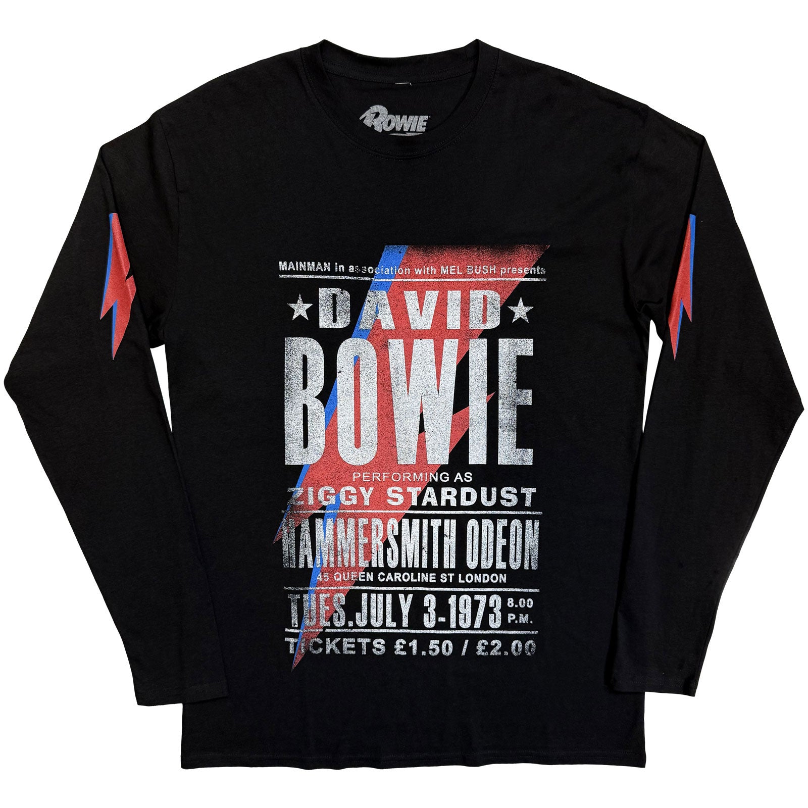 David Bowie: Hammersmith Odeon Long Sleeve T-Shirt