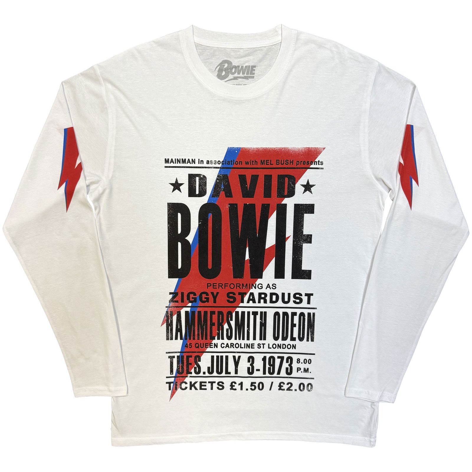 David Bowie: Hammersmith Odeon Long Sleeve T-Shirt