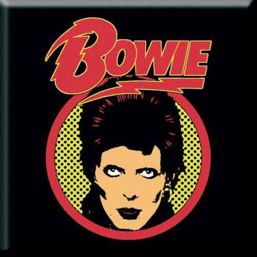 David Bowie: Flash Logo Magnet – officielt merchandise