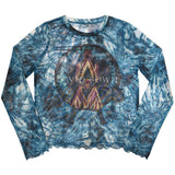 David Bowie: Live & Well Long Sleeve Crop Top (Kvinder) (Mesh)