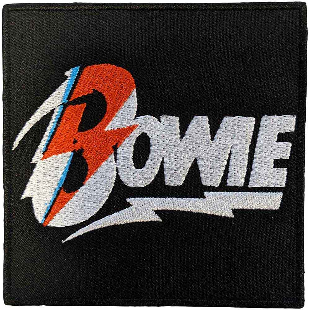 David Bowie: Diamond Dogs Flash Logo Patch – officielt merchandise