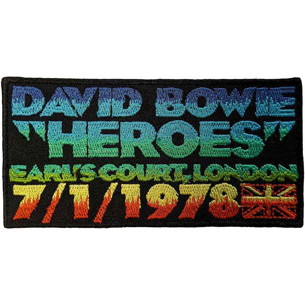 David Bowie: Heroes Earls Court Patch – officielt merchandise