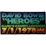 David Bowie: Heroes Earls Court Patch – officielt merchandise
