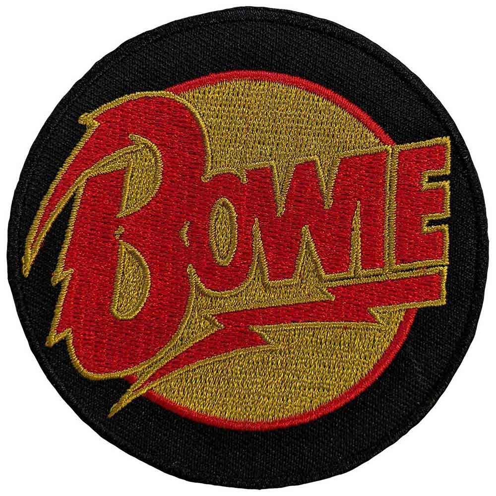 David Bowie: Diamond Dogs Logo Circle Patch – officielt merchandise