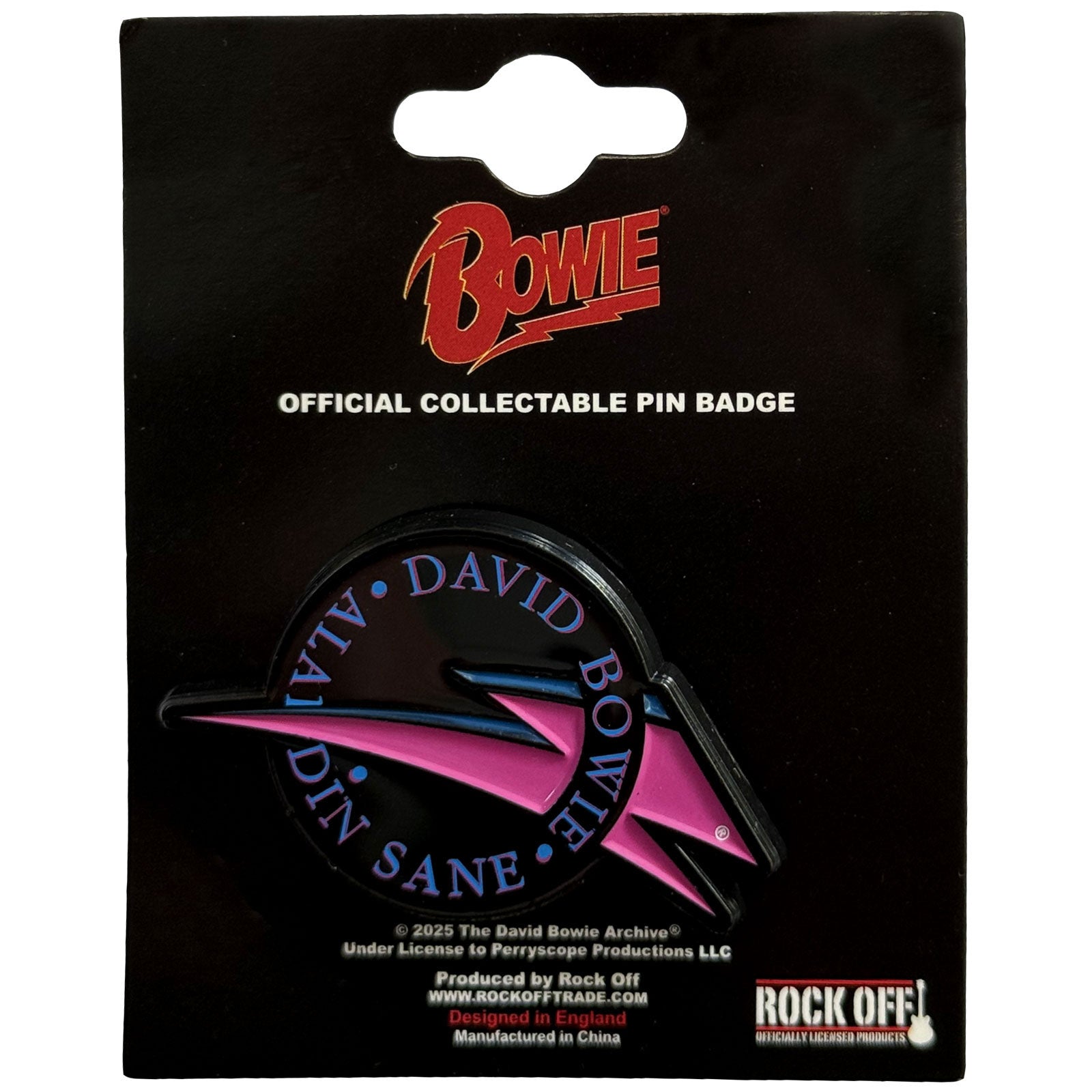 David Bowie: Aladdin Sane 1 Pin Badge
