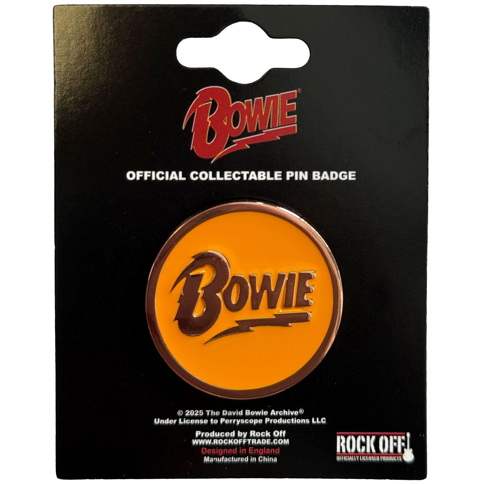 David Bowie: Circle Logo Pin Badge