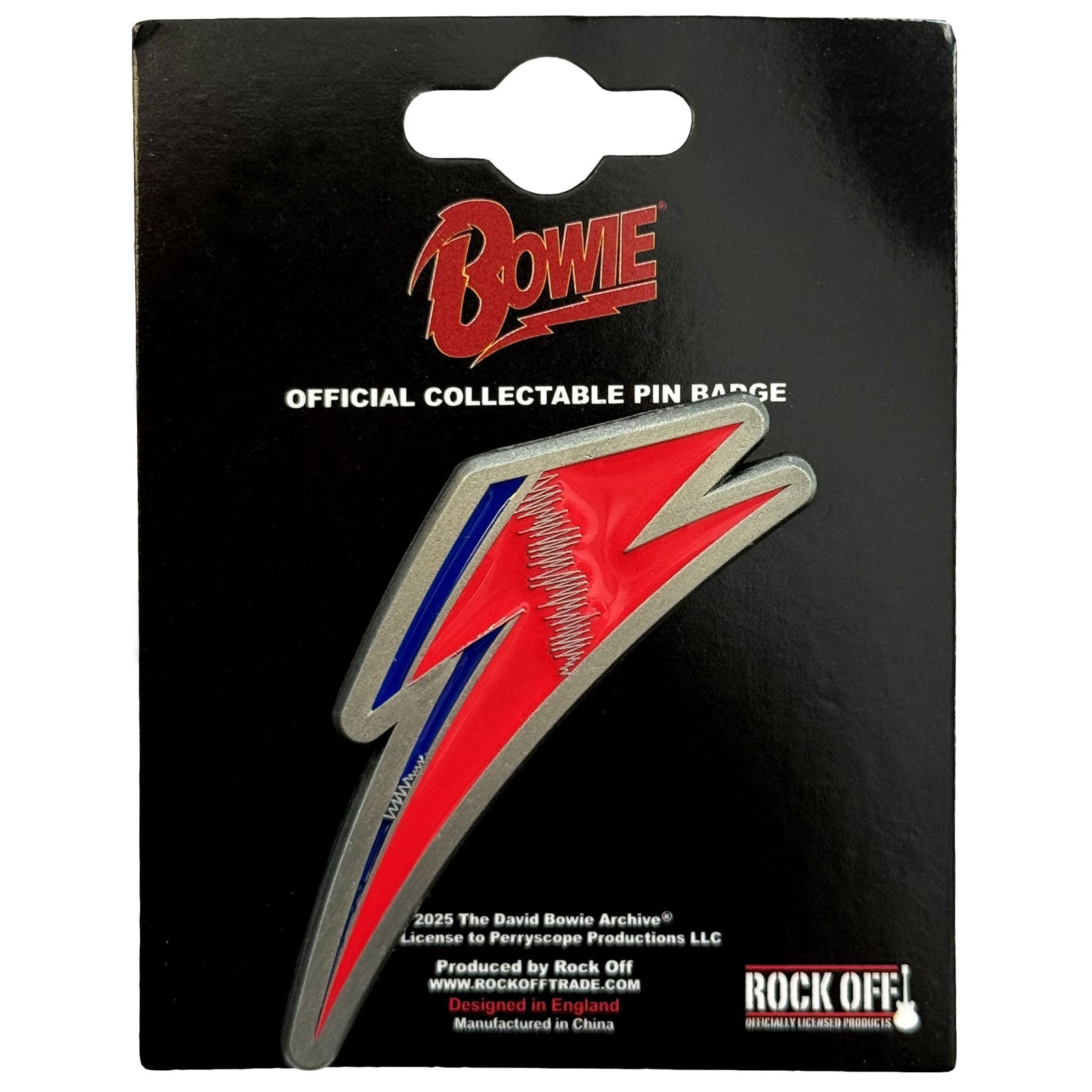 David Bowie: Flash Pin Badge