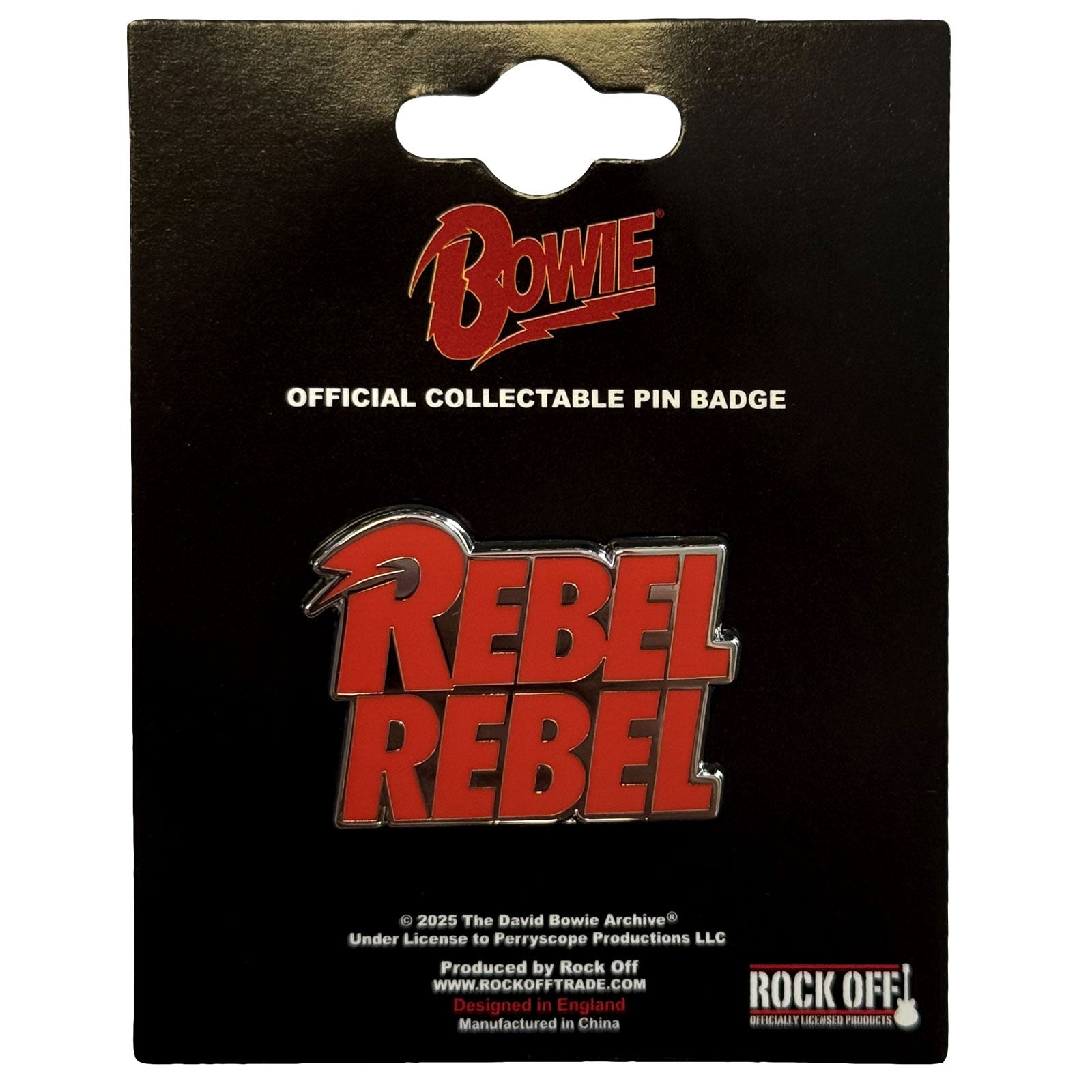 David Bowie: Rebel Rebel Pin Badge