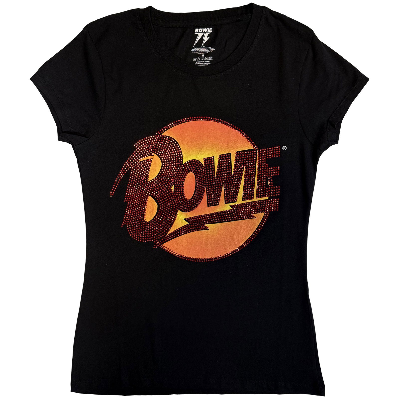 David Bowie: Diamond Dogs Logo (Embellished) T-shirt – officielt merchandise