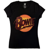 David Bowie: Diamond Dogs Logo (Embellished) T-shirt – officielt merchandise