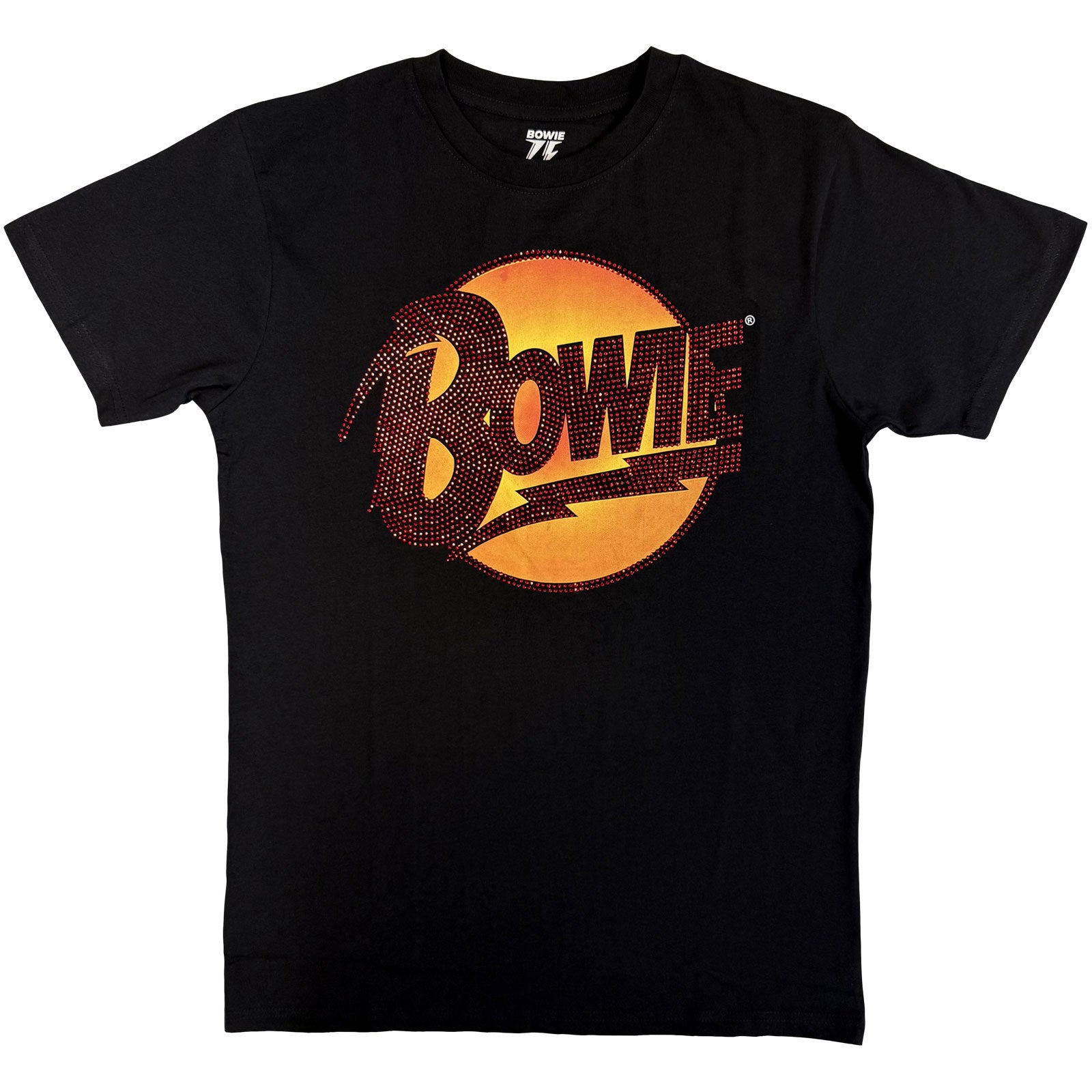 David Bowie: Diamond Dogs Logo (Embellished) T-shirt – officielt merchandise