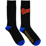 David Bowie: Logo Blue Contrast Ankle Socks