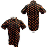 David Bowie: Logo Pattern (All Over Print) Casual Shirt – officielt merchandise
