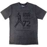 David Bowie: Rainbow Theatre Stone Wash T-Shirt (Wash)