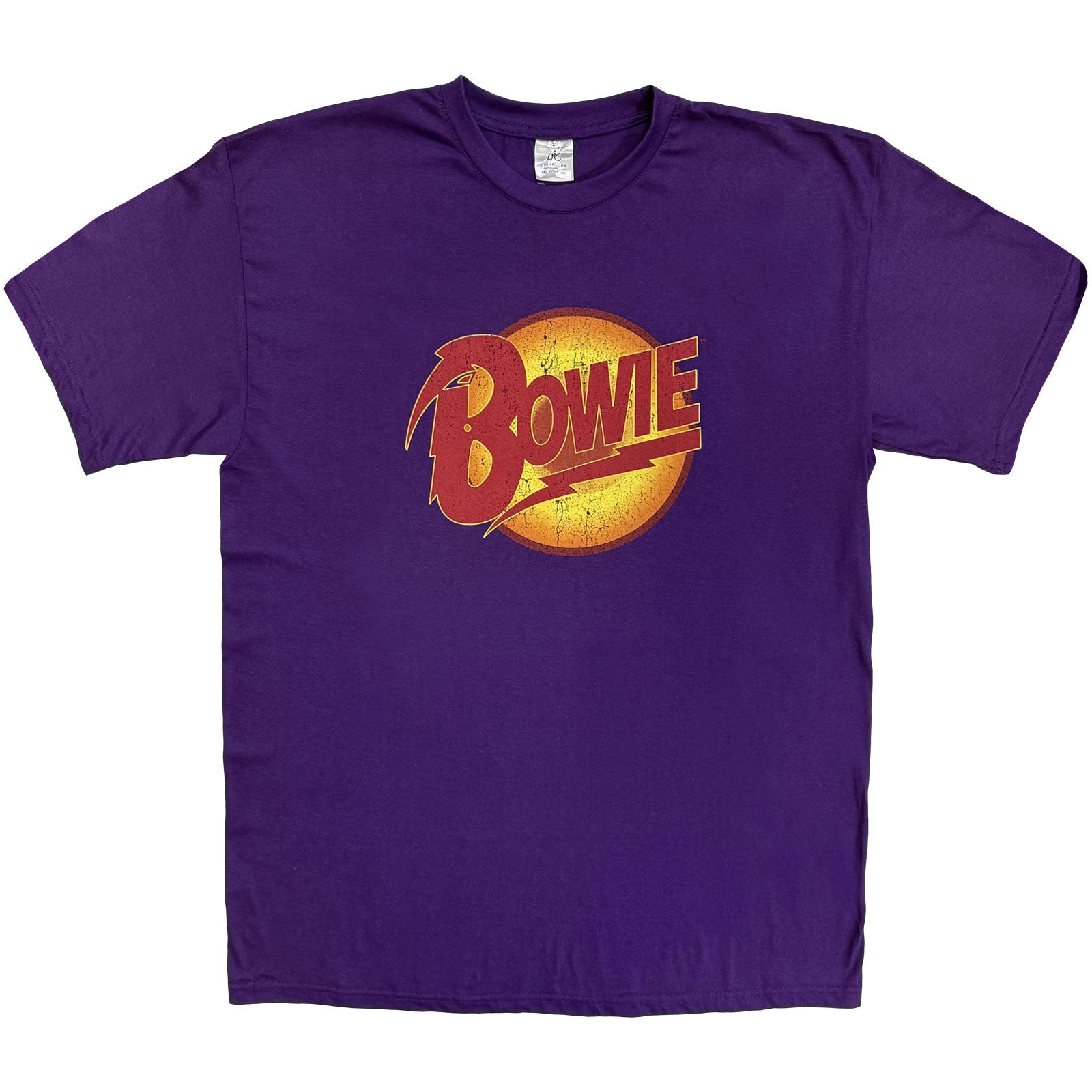David Bowie: Vintage Diamond Dogs Logo (Purple) T-shirt – officielt merchandise