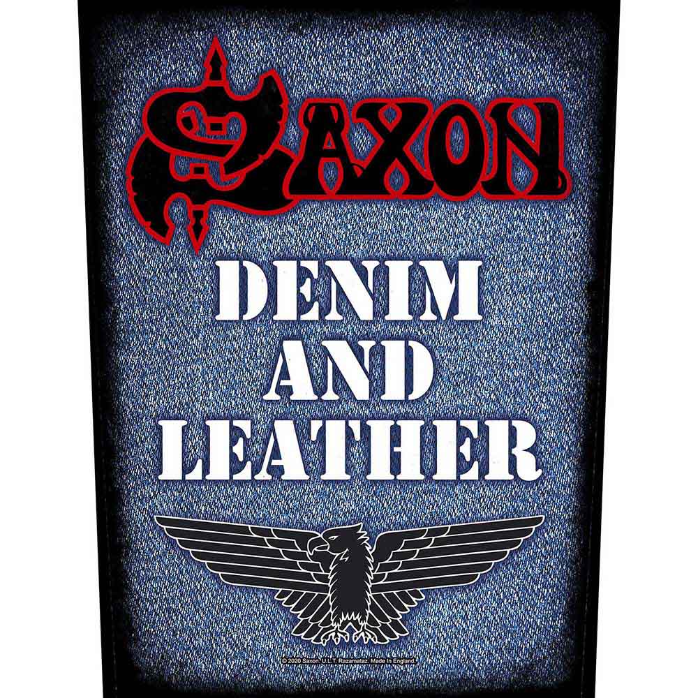 Saxon: Denim & Leather Patch – officielt merchandise