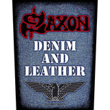 Saxon: Denim & Leather Patch – officielt merchandise