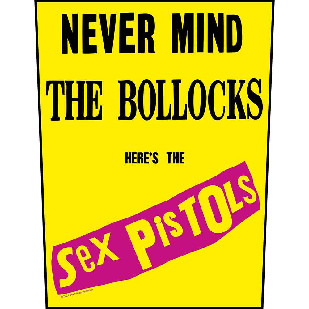 The Sex Pistols: Never Mind The Bollocks Yellow Patch – officielt merchandise