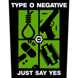 Type O Negative: Just Say Yes Patch – officielt merchandise