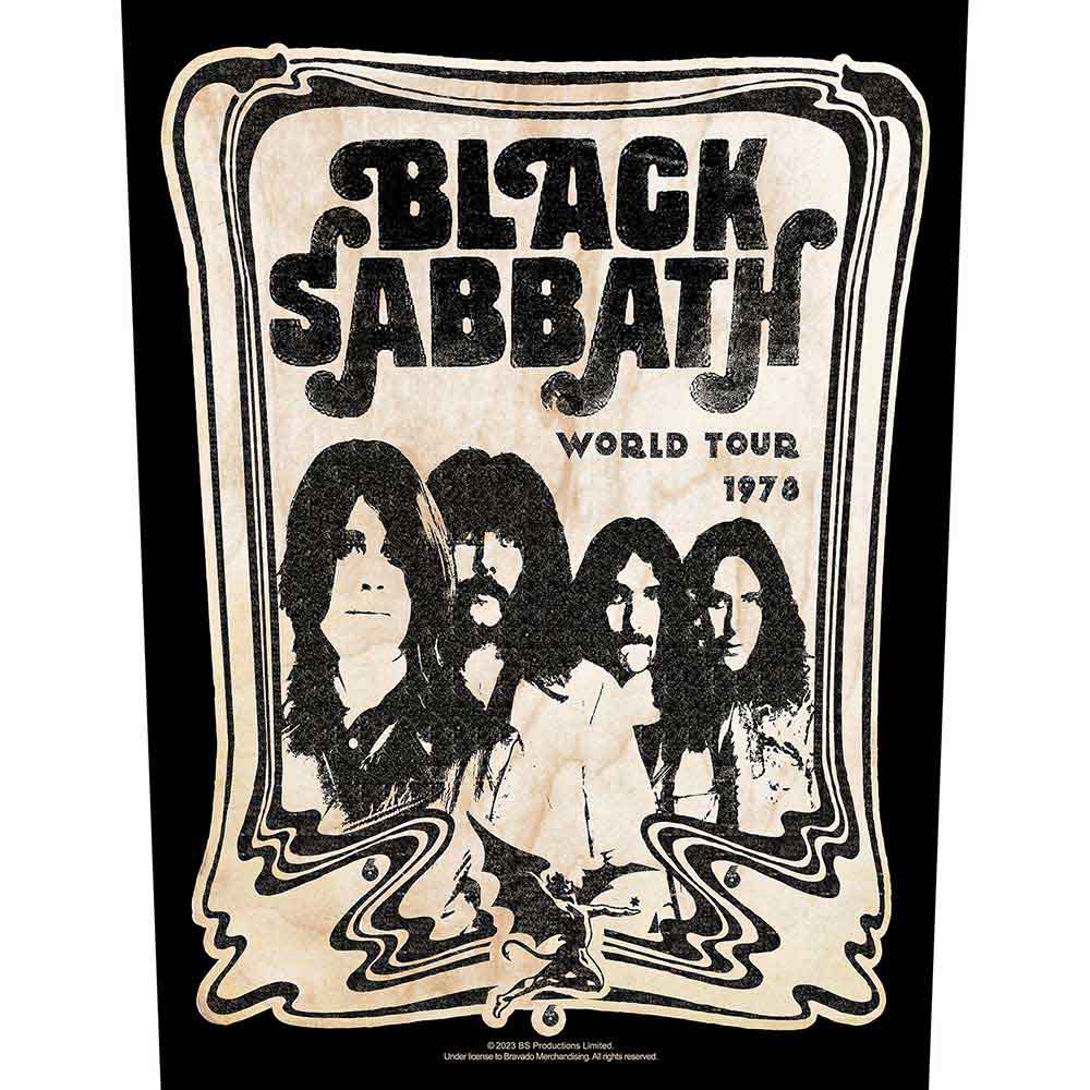 Black Sabbath: World Tour 1978 Back Patch