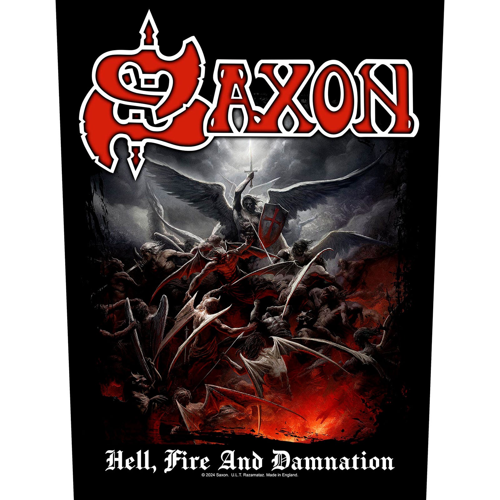 Saxon: Hell - Fire And Damnation Patch – officielt merchandise