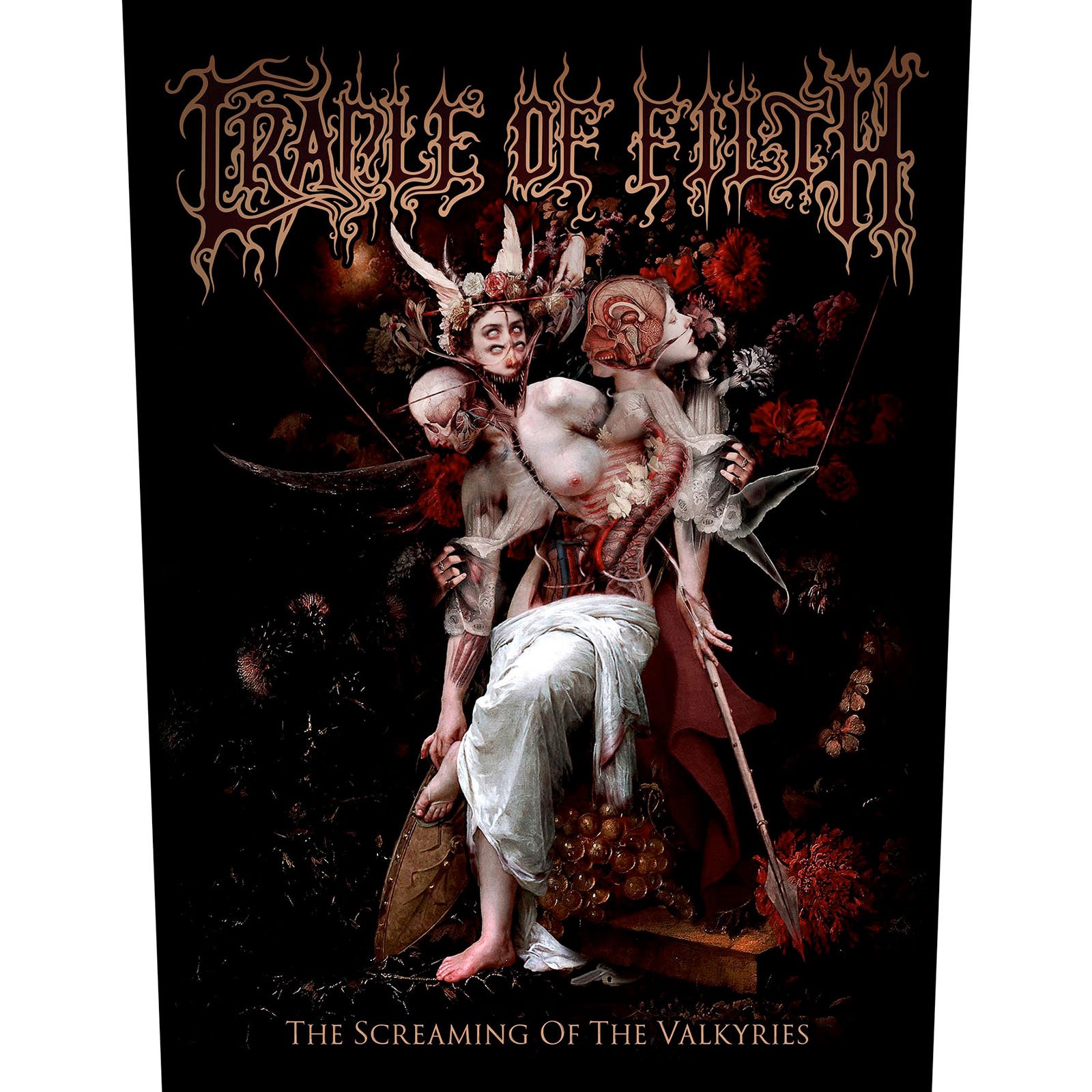 Cradle Of Filth: Screaming Of The Valkyries Back Patch