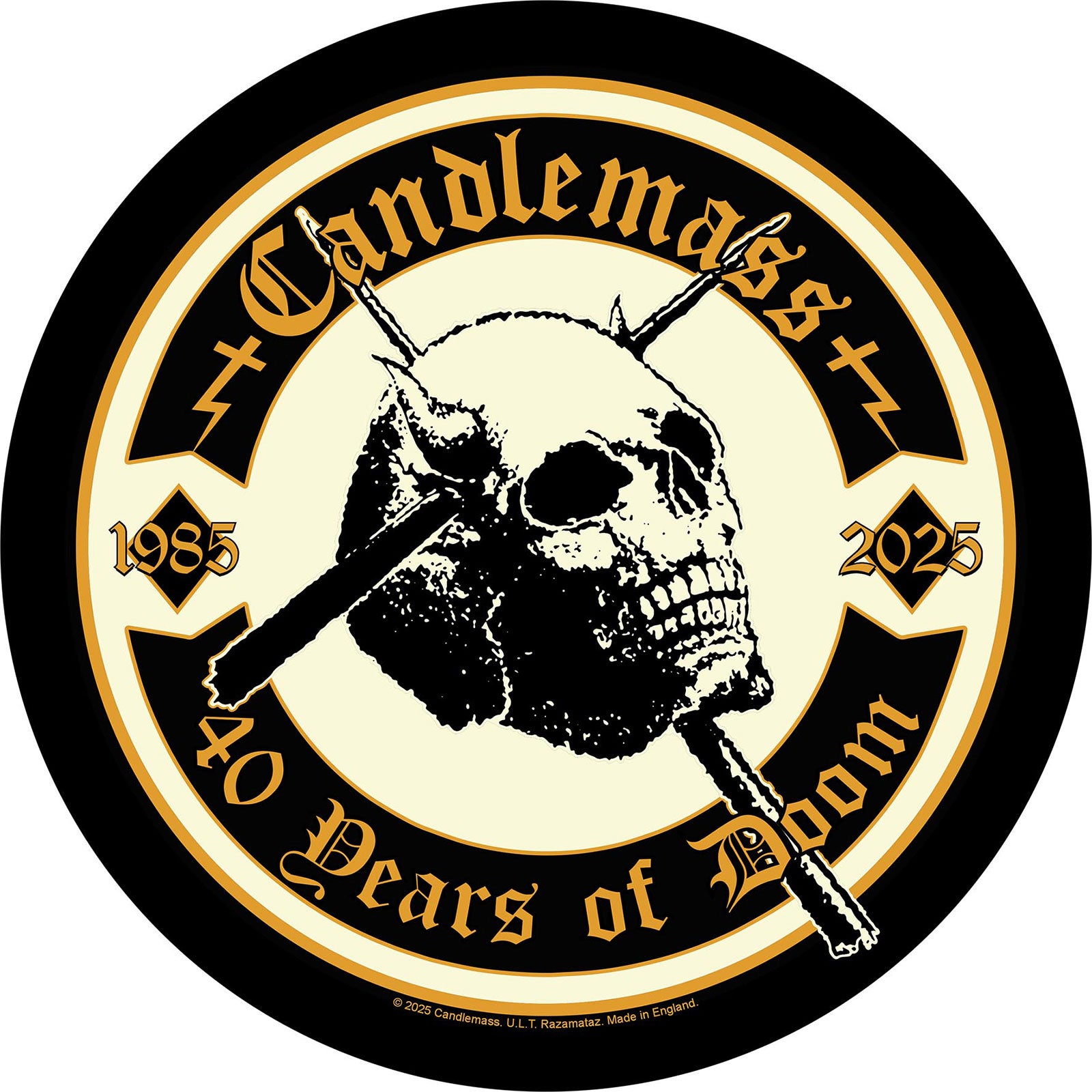 Candlemass: 40 Years Of Doom Back Patch