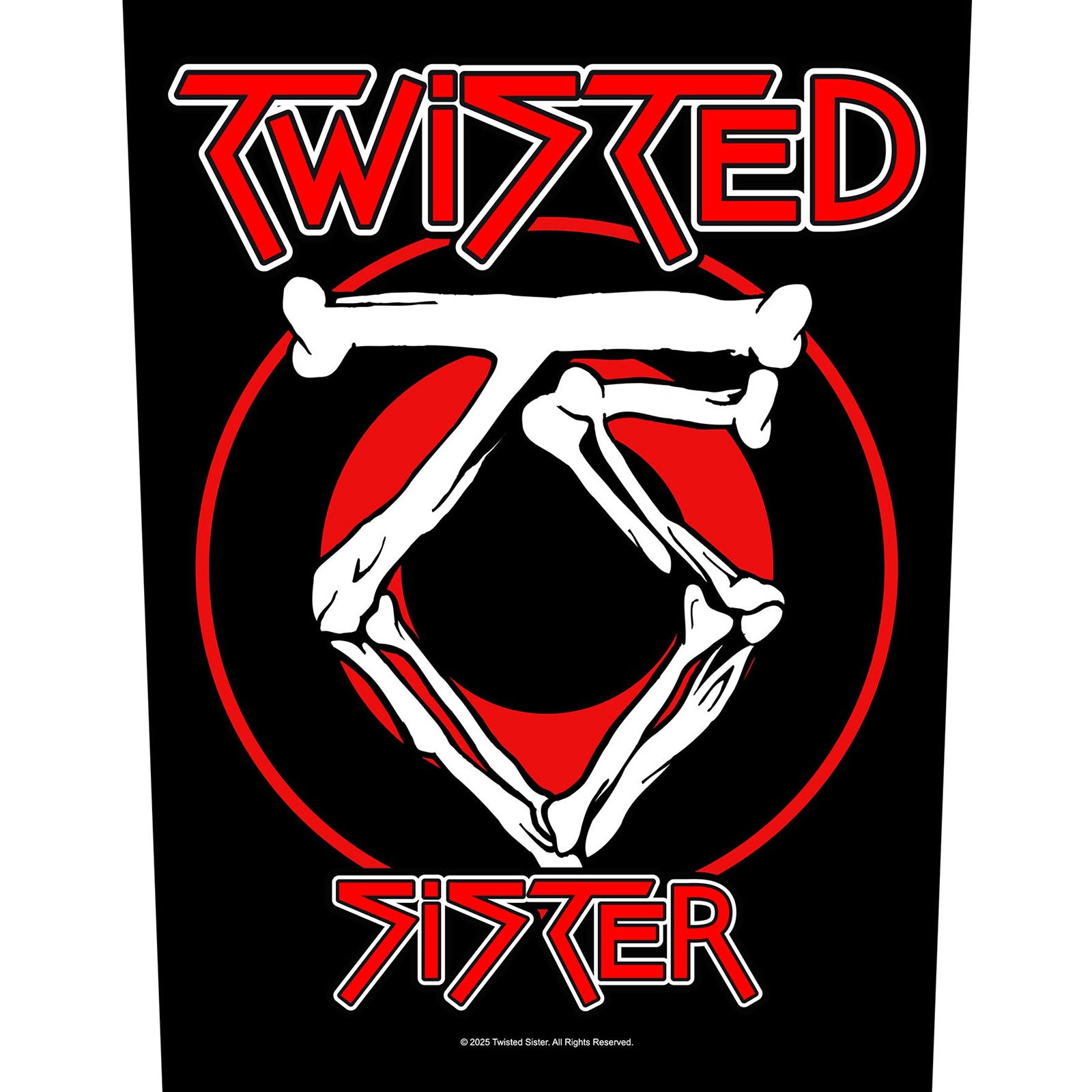 Twisted Sister: Circular Logo Back Patch