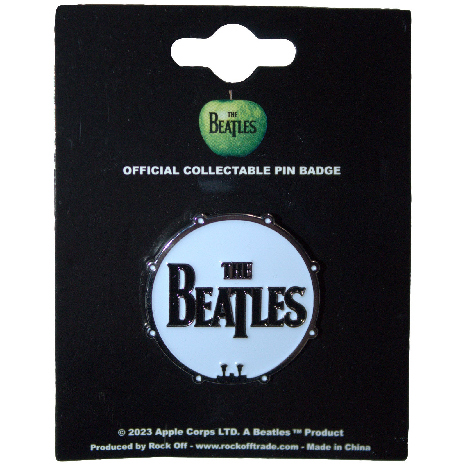 The Beatles: Drum Logo Pin badge – officielt merchandise