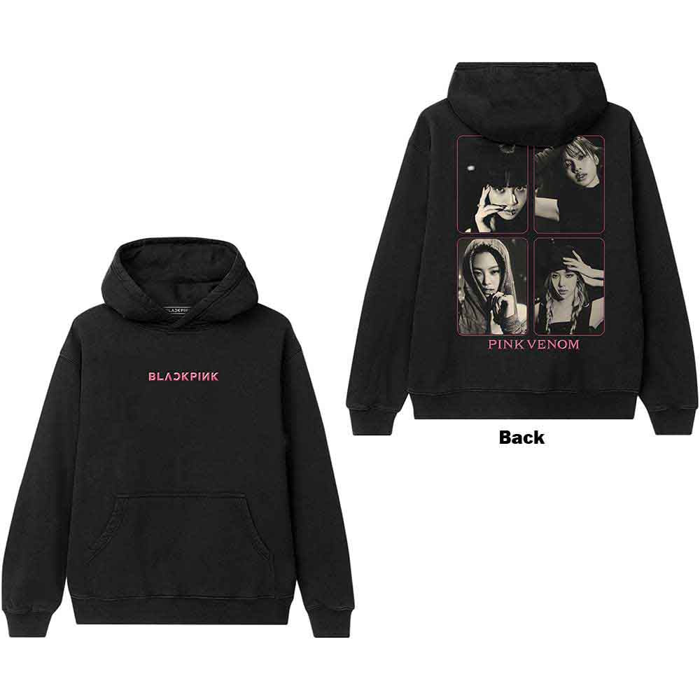 BlackPink: Pink Venom Group Photo Hoodie – officielt merchandise