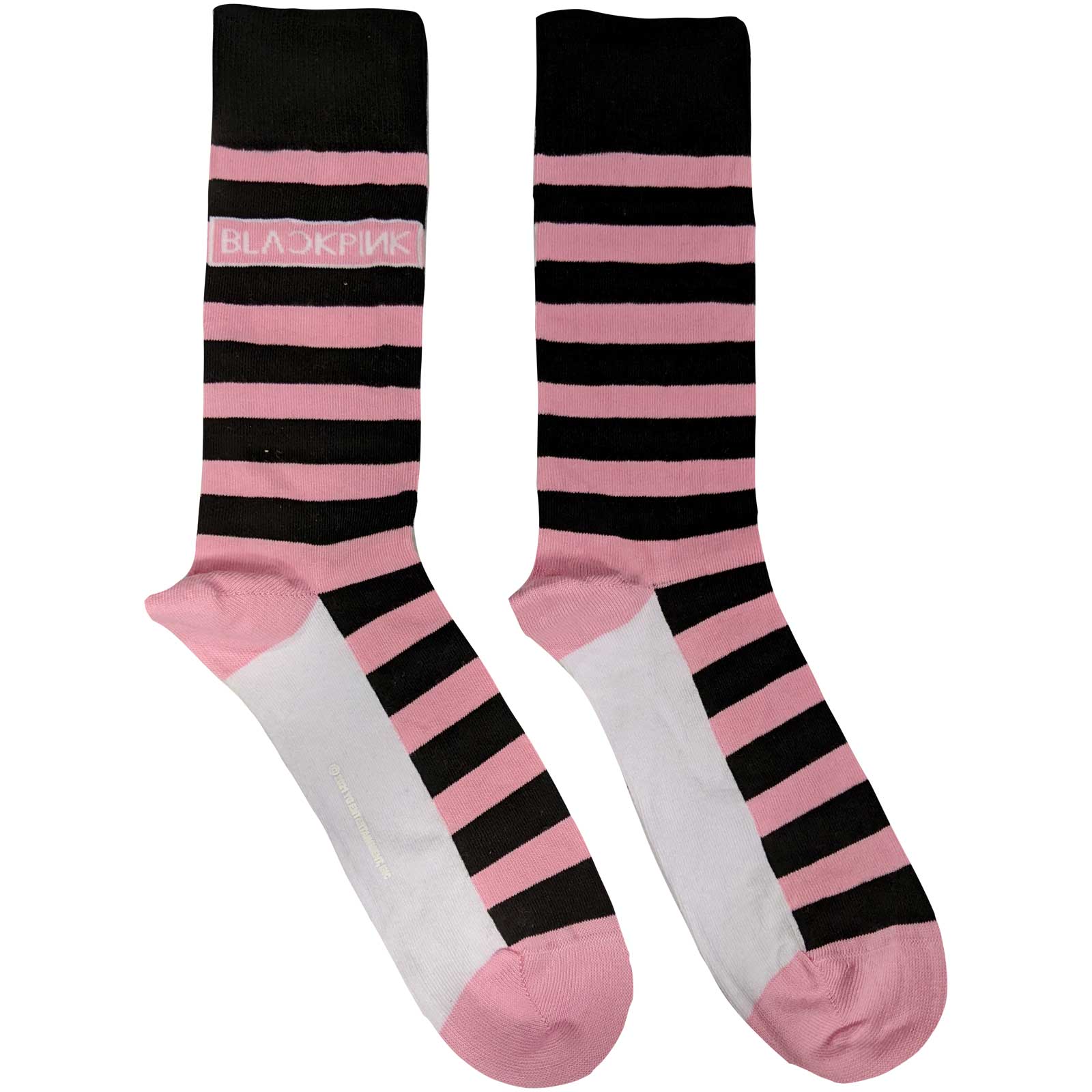 BlackPink Unisex Sokker: Stripes & Logo (Str. 40-45)