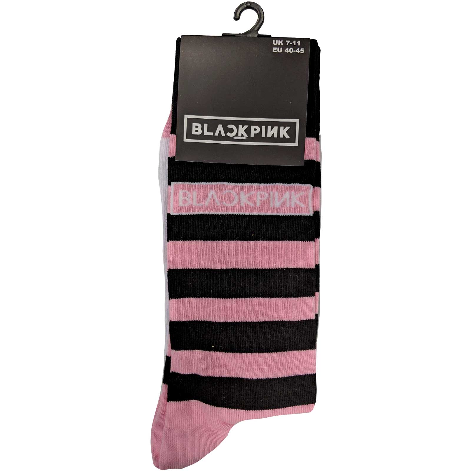 BlackPink Unisex Sokker: Stripes & Logo (Str. 40-45)
