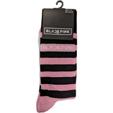 BlackPink Unisex Sokker: Stripes & Logo (Str. 40-45)