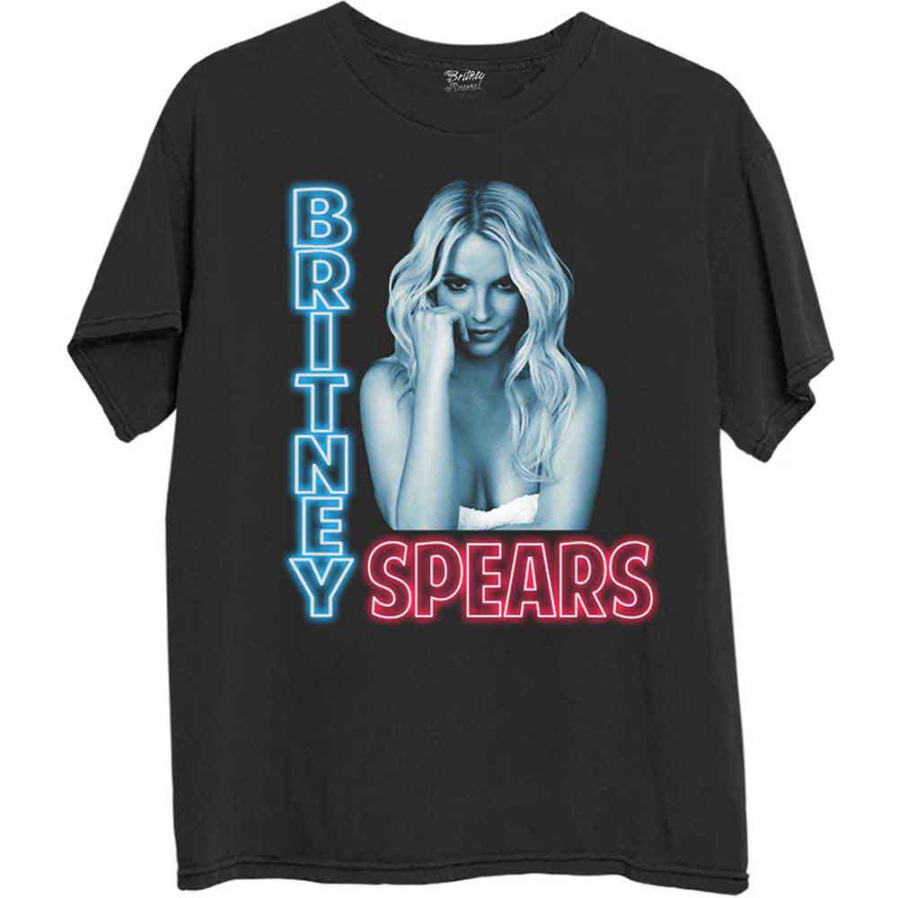 Britney Spears: Neon Light T-shirt – officielt merchandise