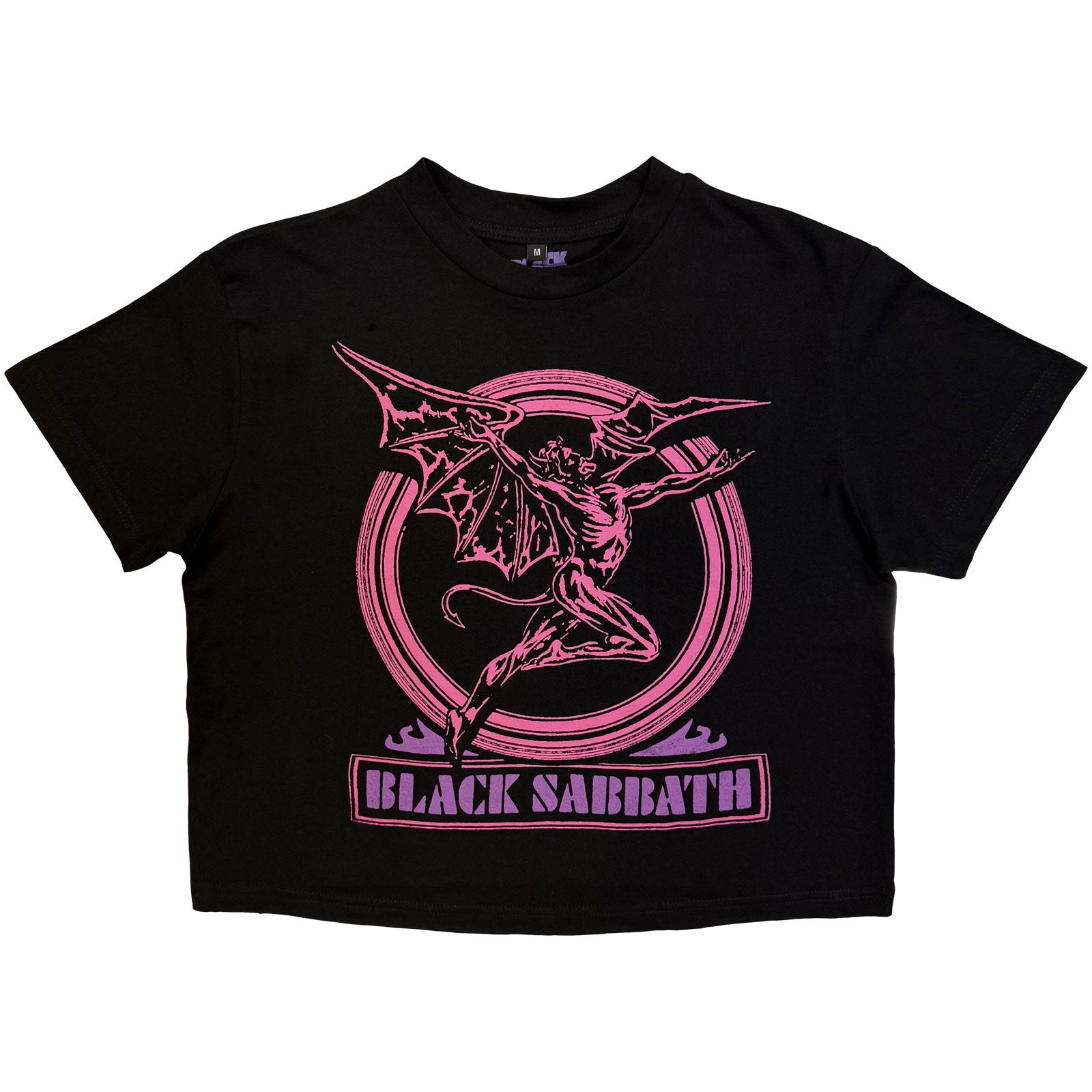 Black Sabbath: Neon Pink Henry T-shirt – officielt merchandise