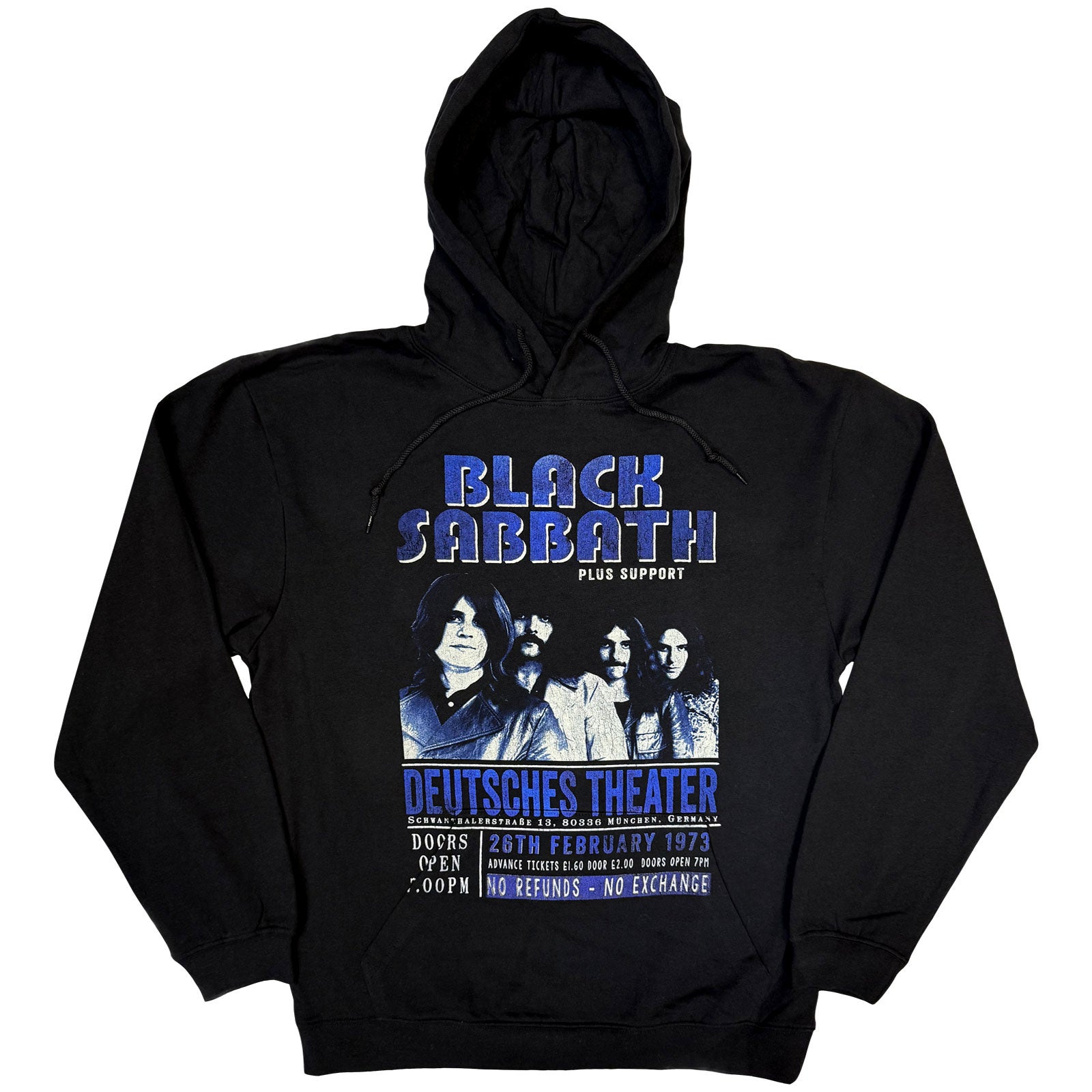 Black Sabbath: Deutsches '73 Hoodie – officielt merchandise